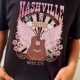 NASHVILLE Rock & Roll Guitar Graphic Print Top